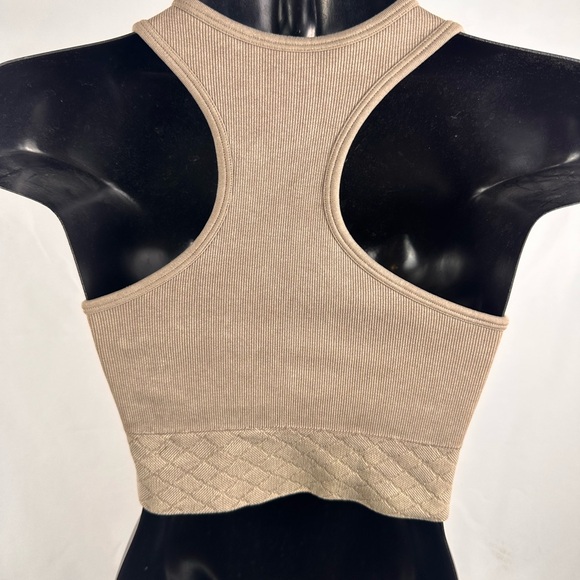 Mono B Beige Ribbed Top - Picture 2 of 3